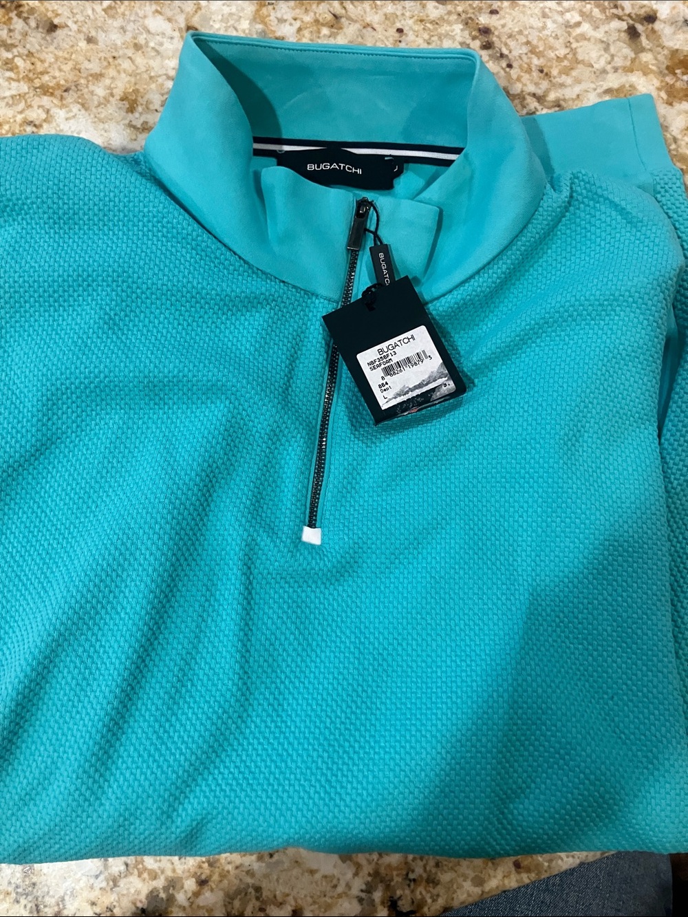 Men’s BUGATCHI 3/4 zip polo